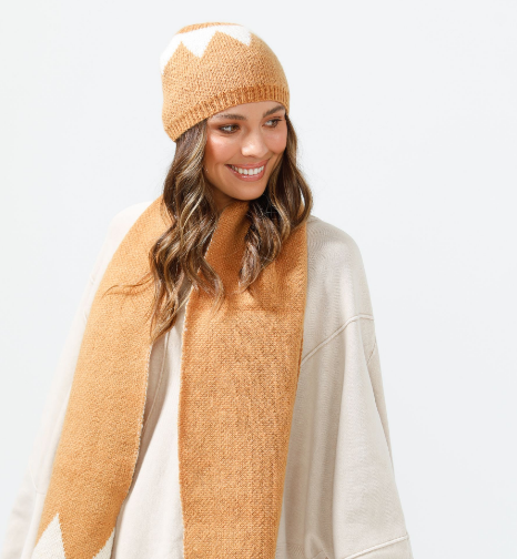 Daisy Says Pansy Scarf - Tan