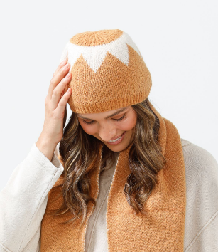 Daisy Says Pansy Beanie - Tan