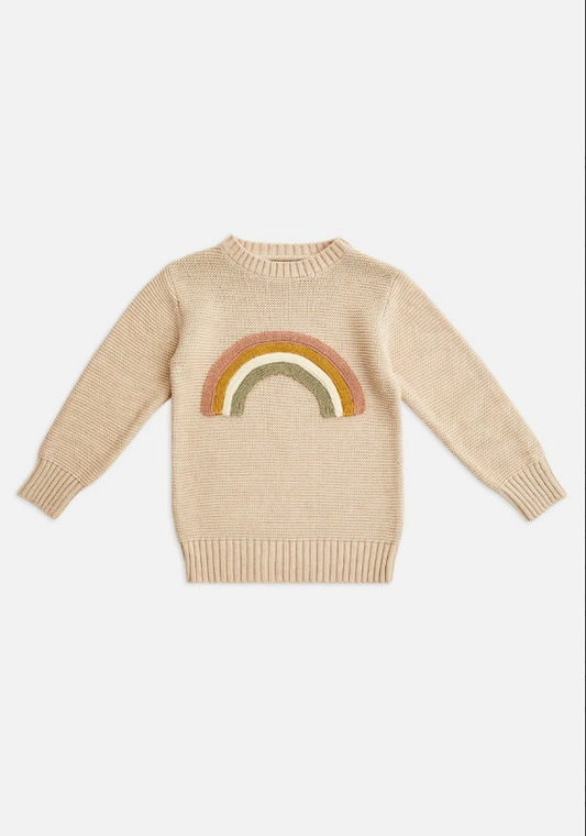 Miann & Co Rainbow Jumper - Cream