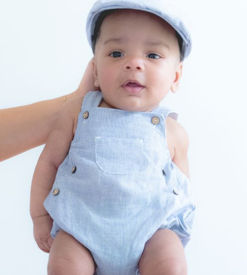 Bebe Louis Stripe Page Boy Hat
