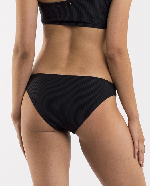 All About Eve Textured Rib Classic Bakini Pant- Black