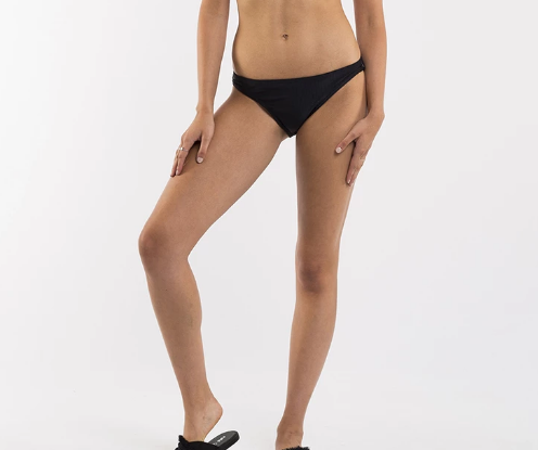 All About Eve Textured Rib Classic Bakini Pant- Black