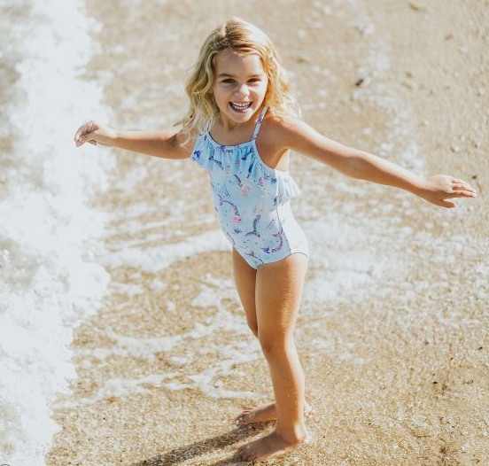 Bebe Mermaid Luna Frill One piece.
