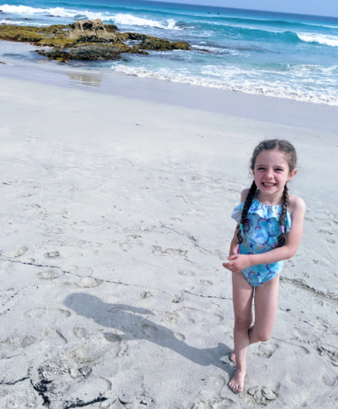 Bebe Mermaid Luna Frill One piece.