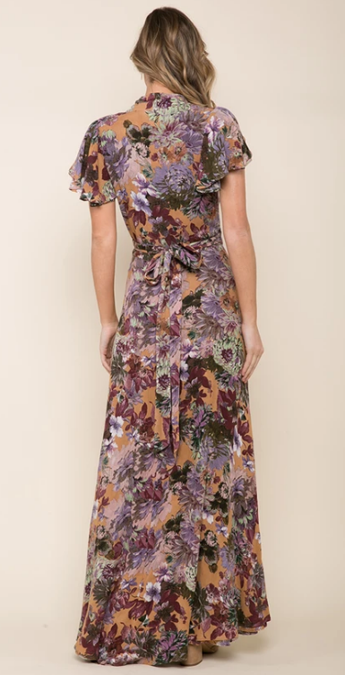 Raga Dear Dahlia Floral Wrap Dress