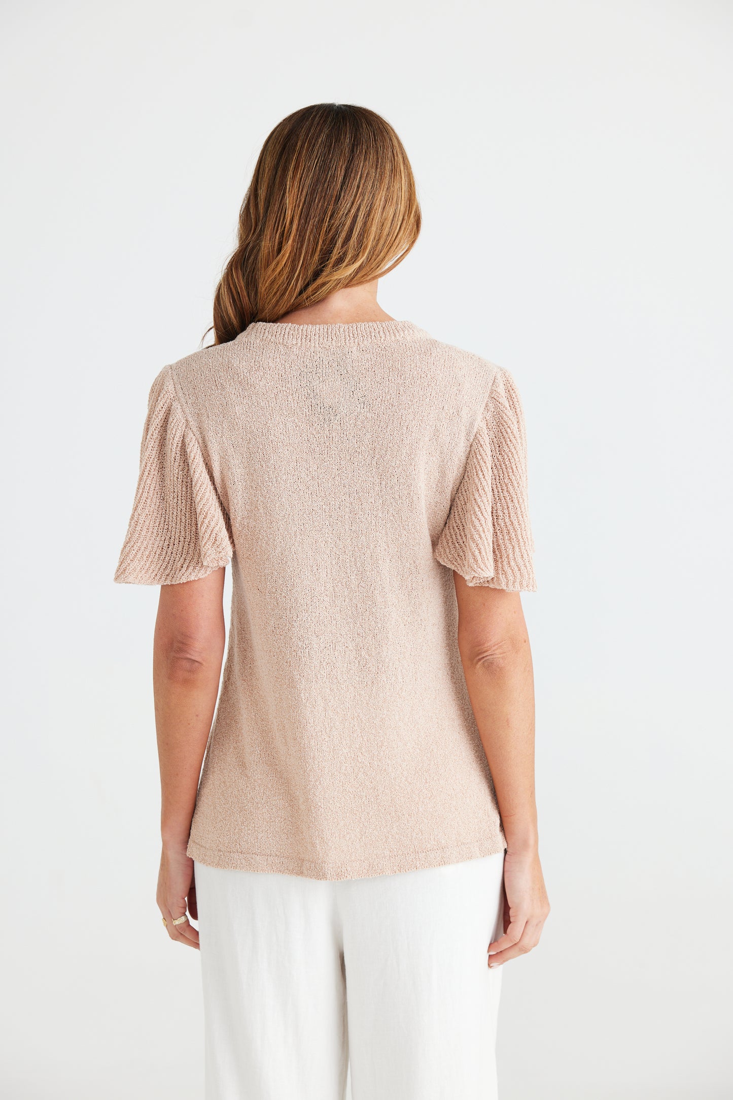 Brave and True Manderly Knit Top - Oat Marle
