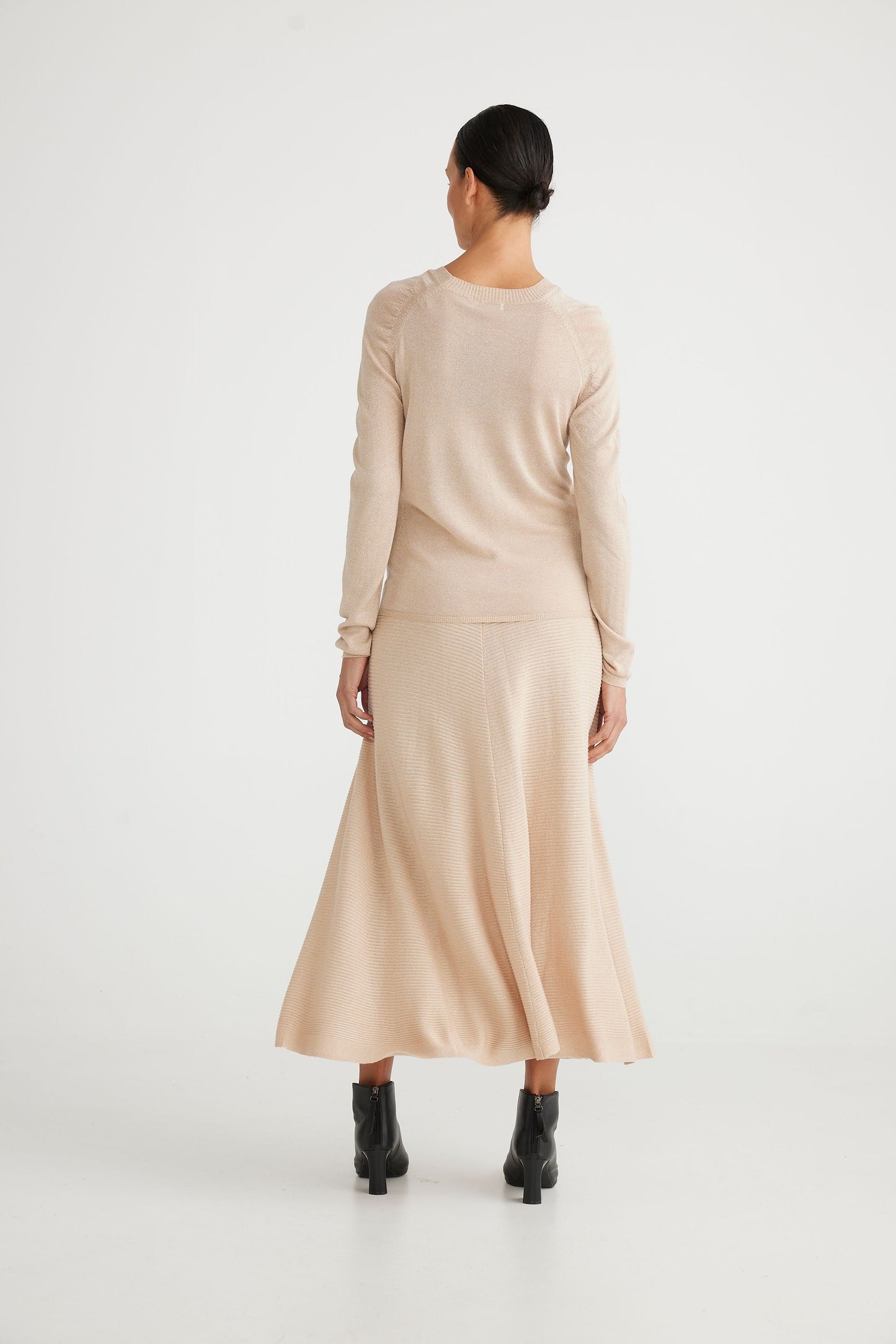 Brave and True Domenica Gathered Sleeve Knit - Champagne