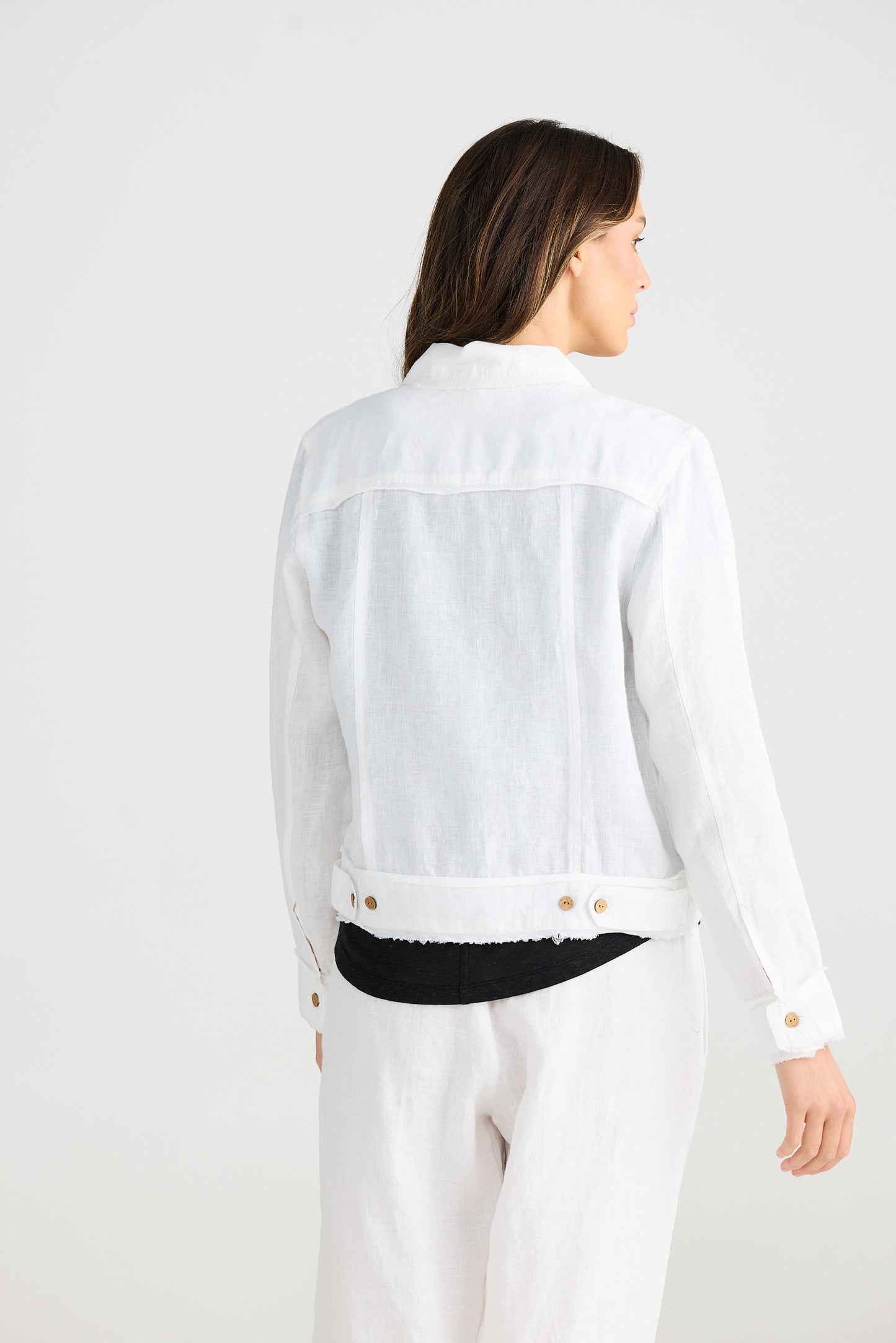 The Shanty Monza Jacket - White Linen