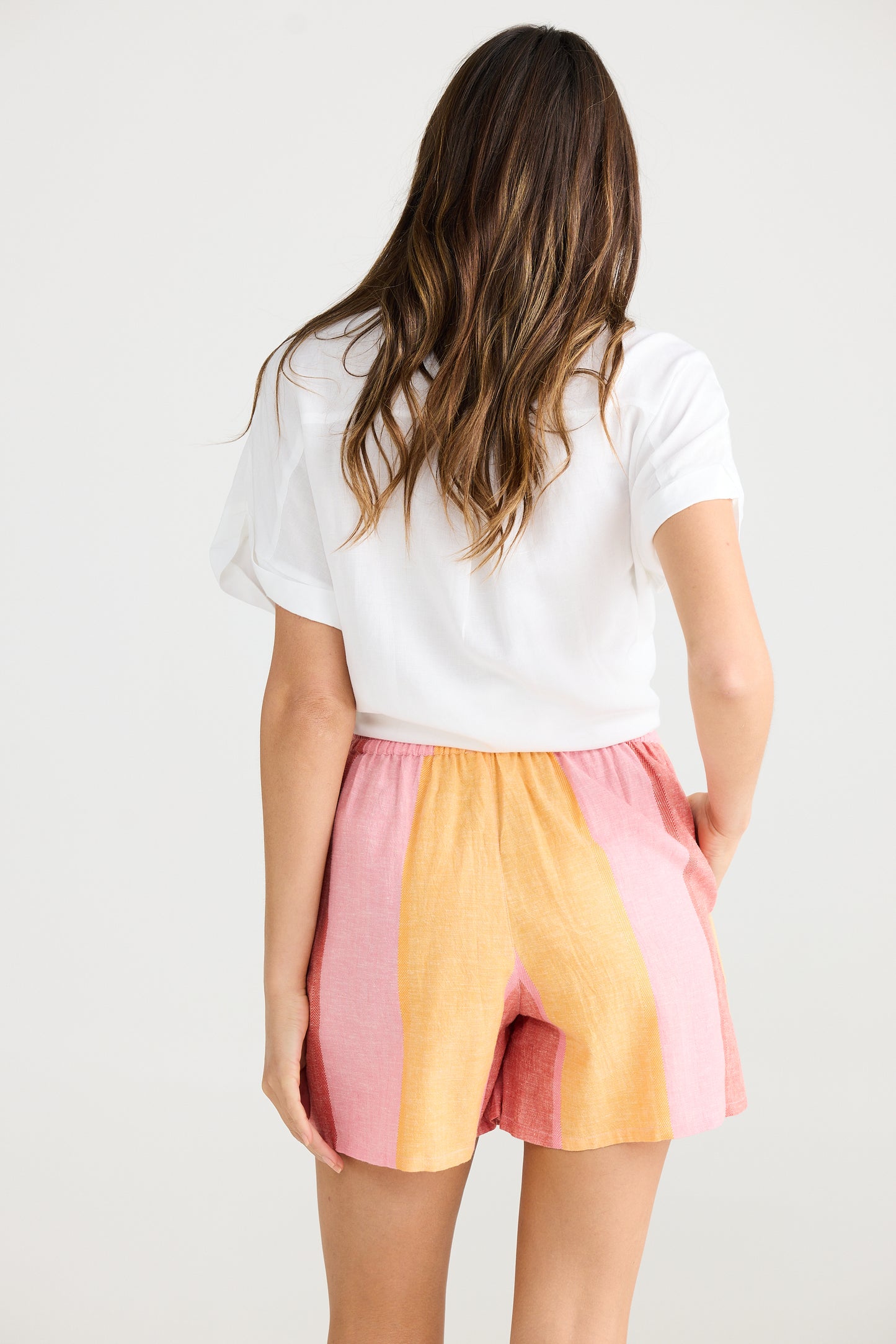 The Shanty Capri Shorts - Lisbon Stripe