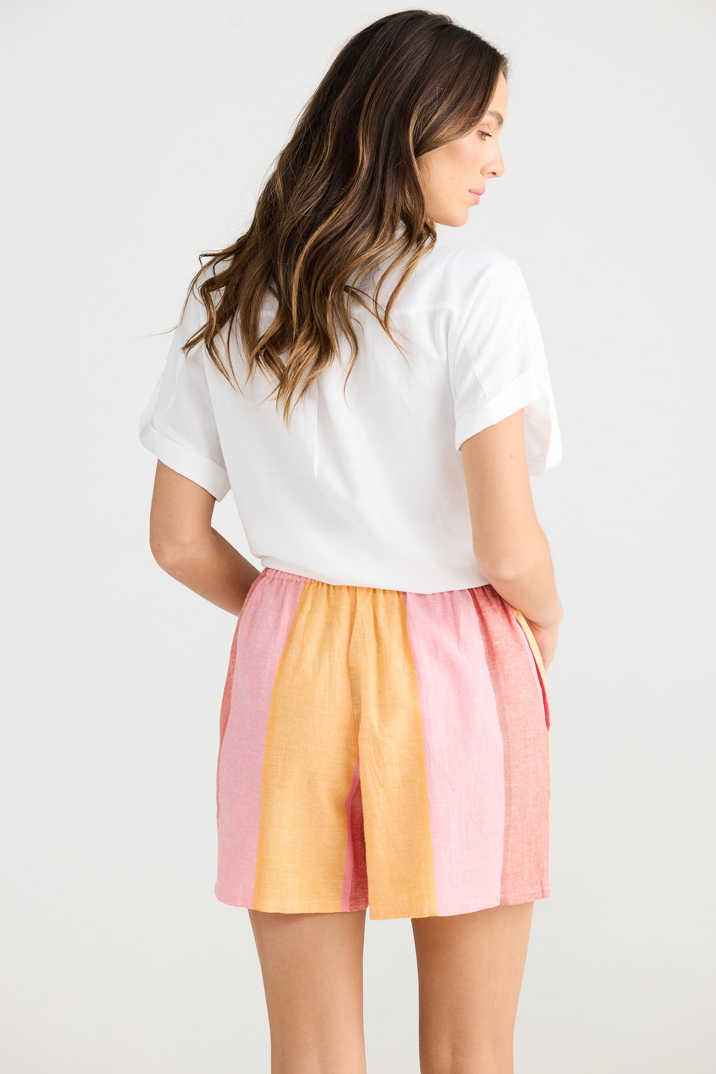 The Shanty Capri Shorts - Lisbon Stripe