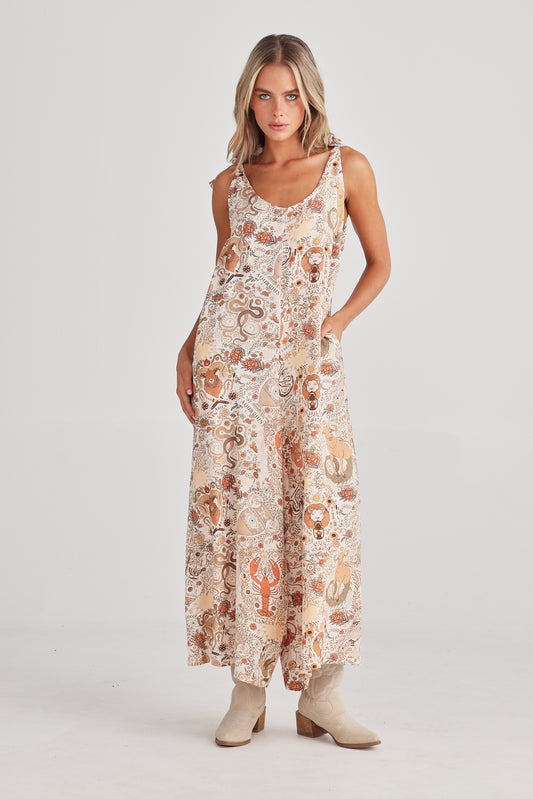 Talisman Temple Jumpsuit - Marbella