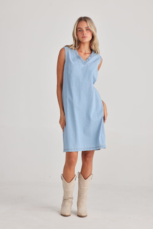 Talisman Vera Denim Dress - Light Denim