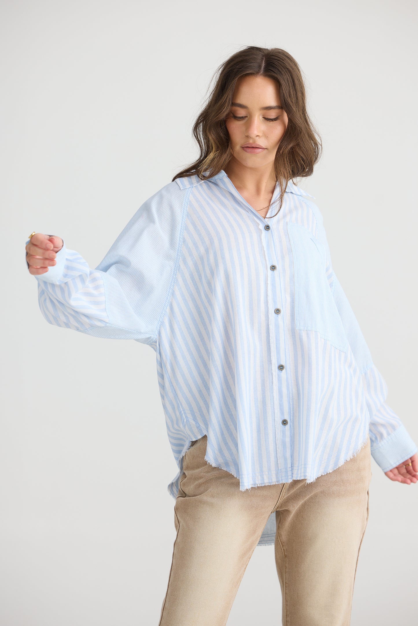 Talisman Yelostone Shirt - Blue stripe