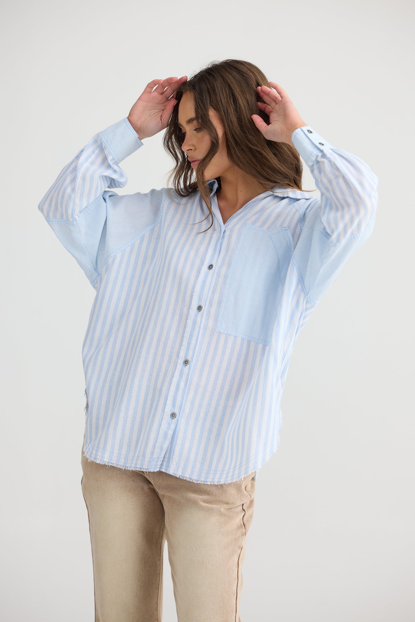 Talisman Yelostone Shirt - Blue stripe