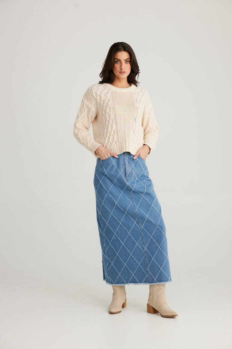 Talisman Macey Skirt - Denim