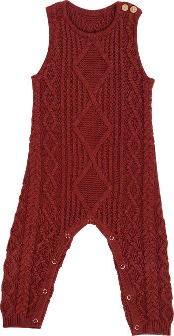 Grown Cable Knit One-Piece - Ketchup