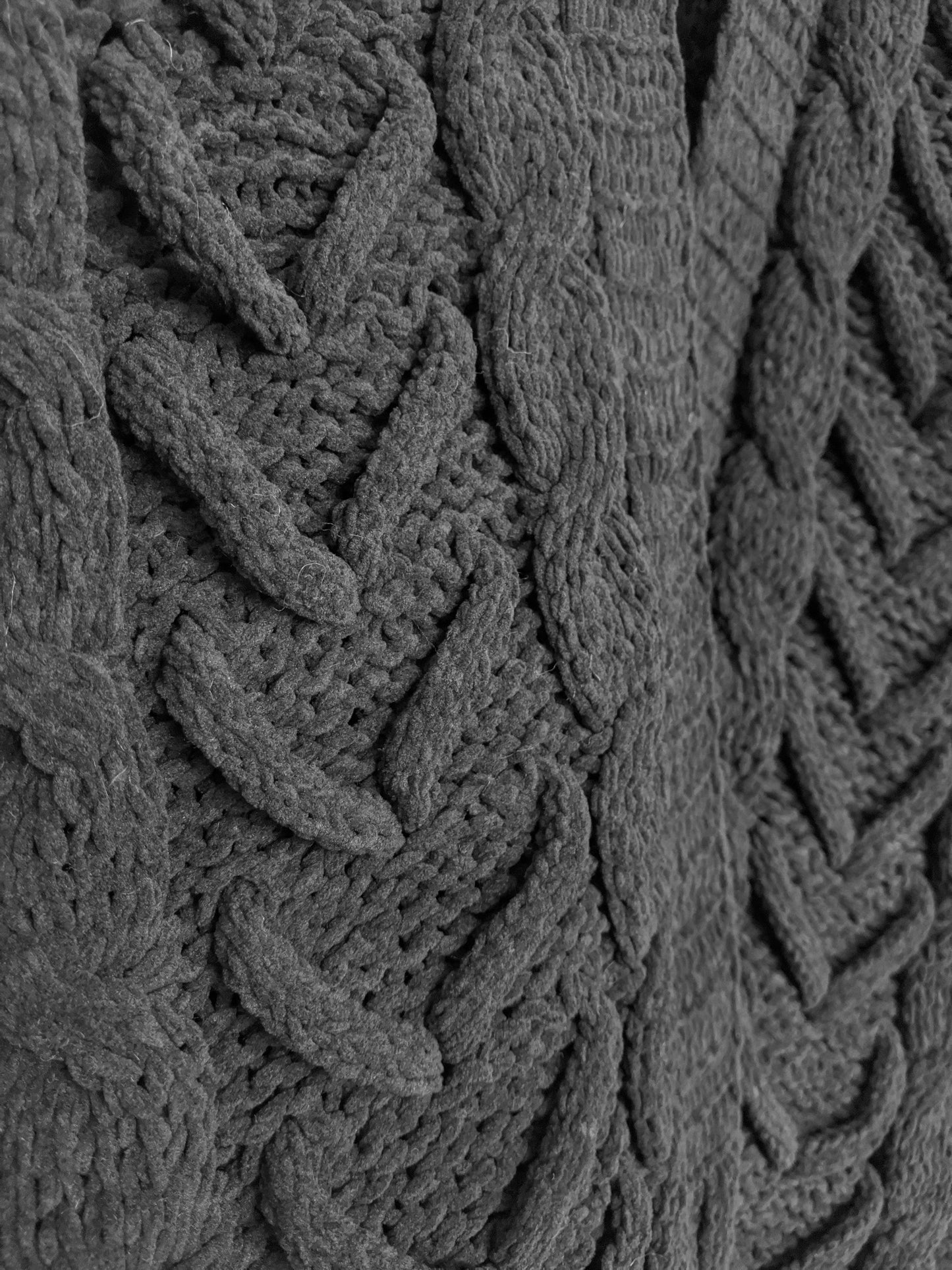 Swade rope cardigan - black