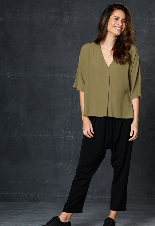 eb&ive Staycation Top- Moss