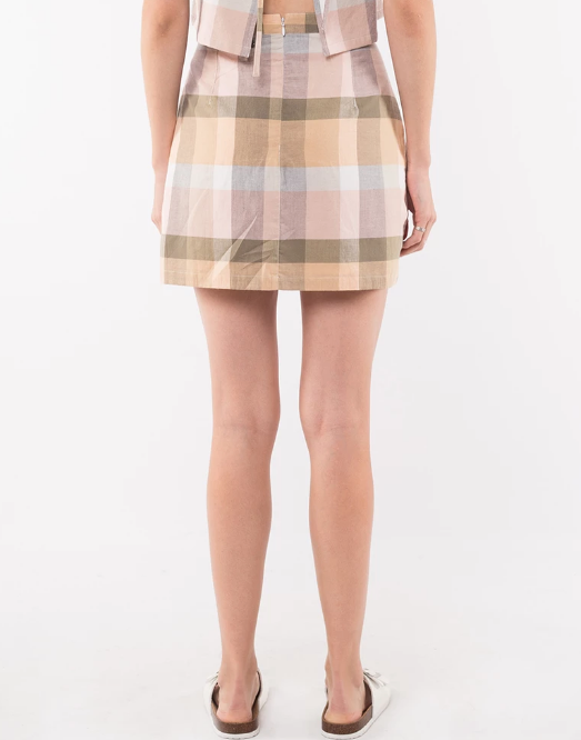 All about Eve Rainbow Check Mini Skirt