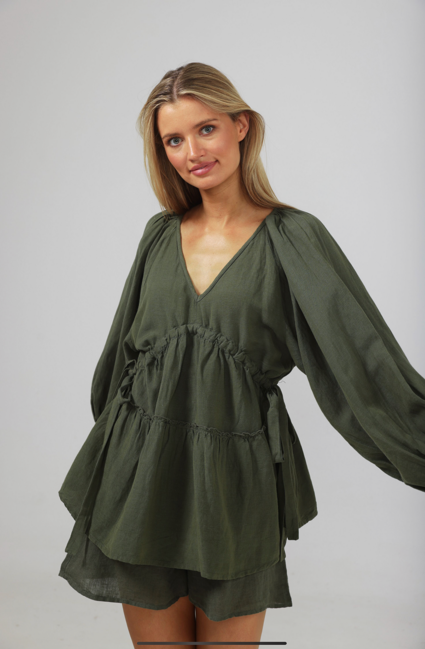 Shanty wing on a Prayer Top - Forest Green